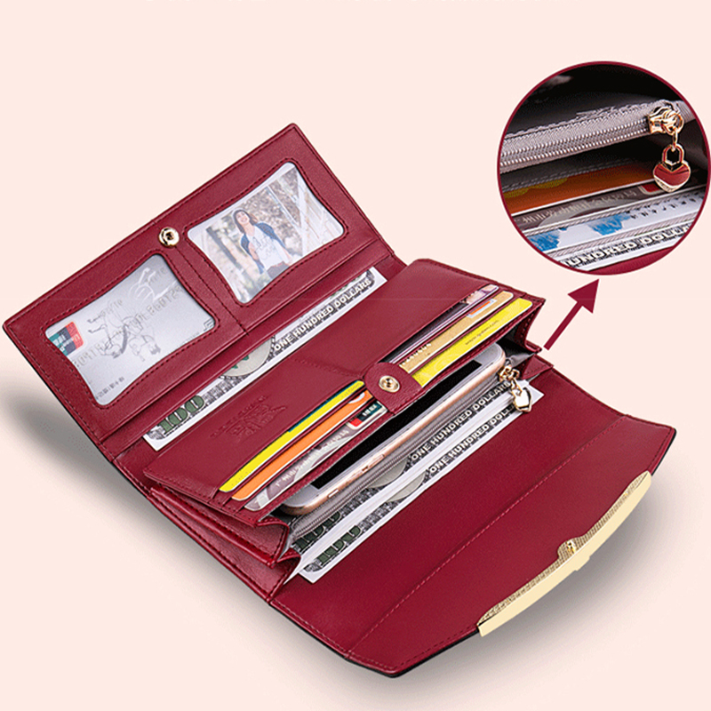 牛革レディース長財布