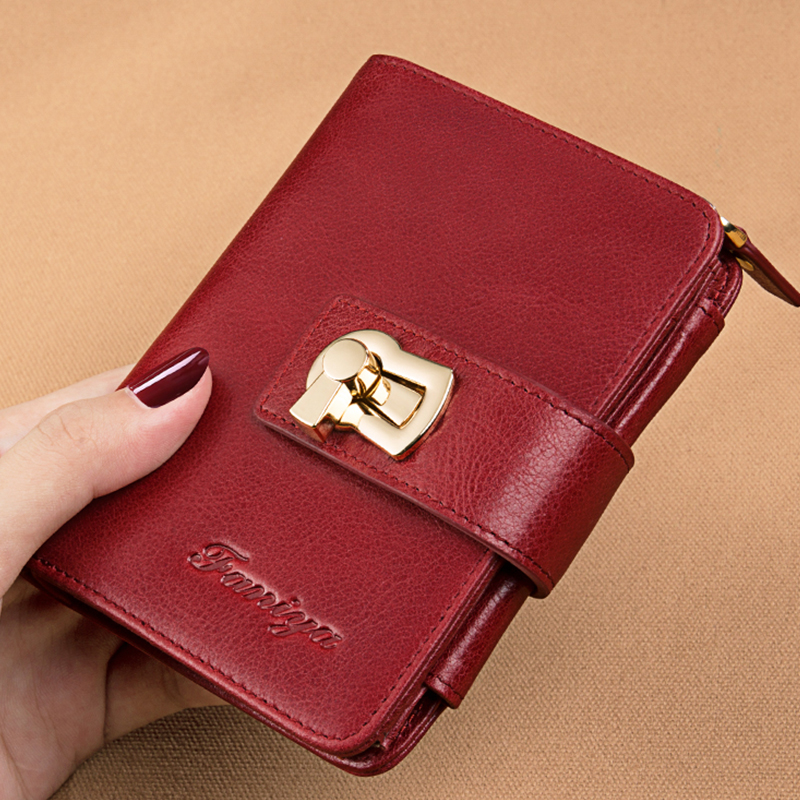 本革折りたたみ式財布