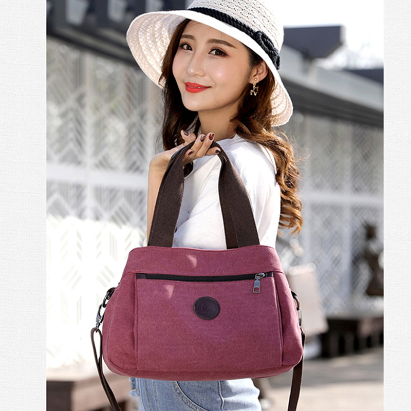 キャンバスハンドバッグ