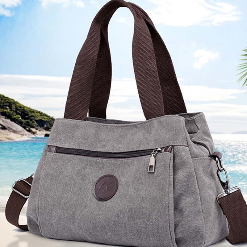 キャンバスハンドバッグ