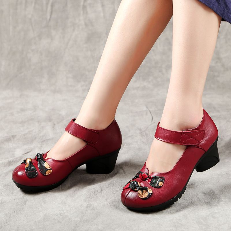 レディース牛革シューズ