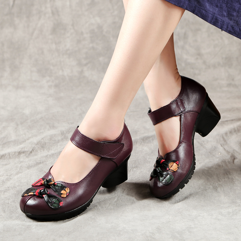 レディース牛革シューズ