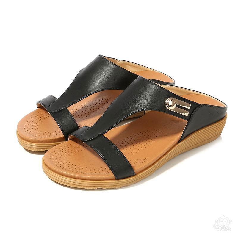 レディースレザーサンダル