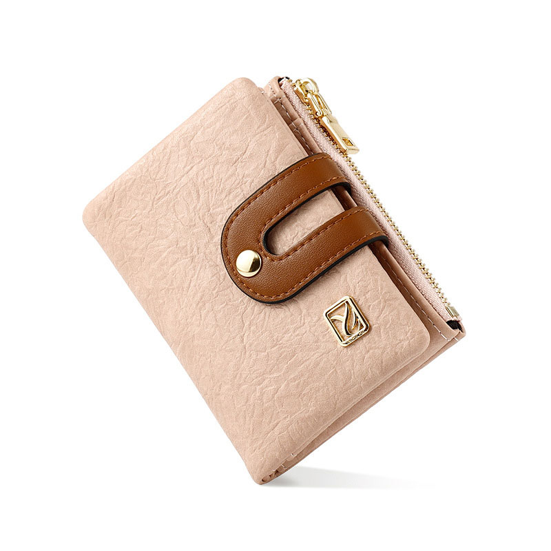 簡約コントラストのある配色レディース財布