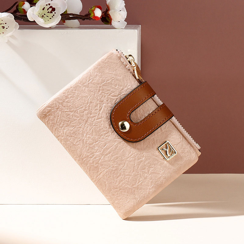 簡約コントラストのある配色レディース財布