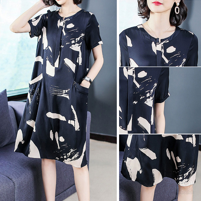 シルクワンピース