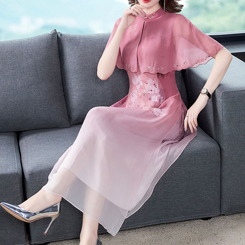 気質シルクドレス