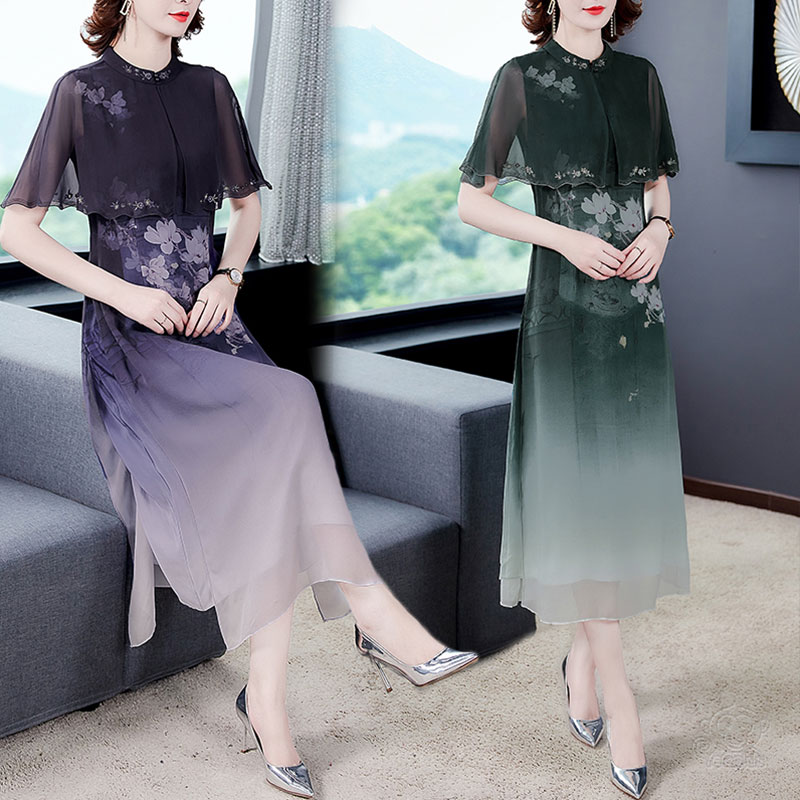 気質シルクドレス