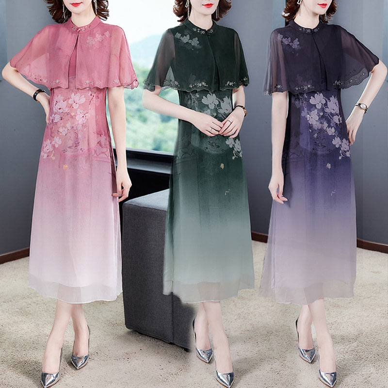 気質シルクドレス