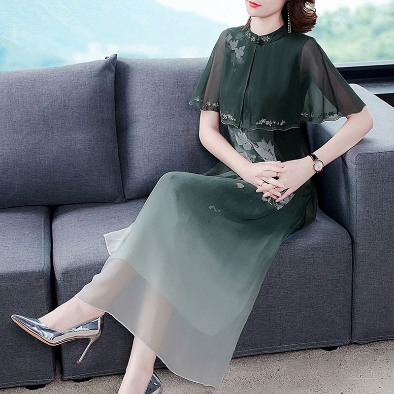 気質シルクドレス