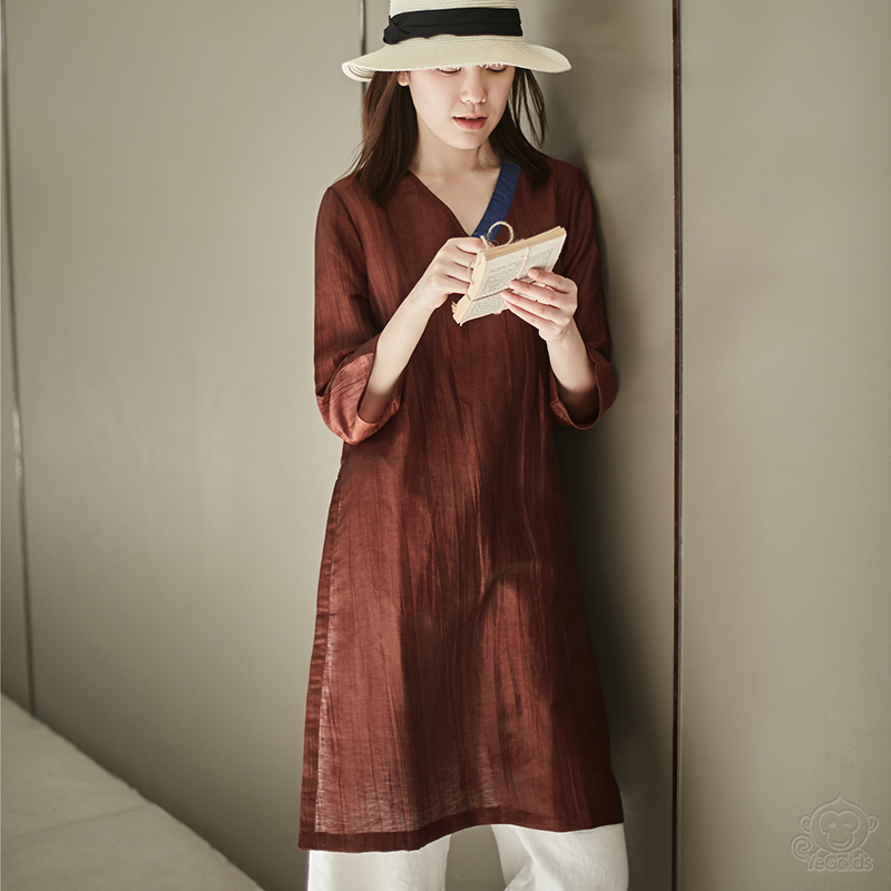 ｖネックリネンセット