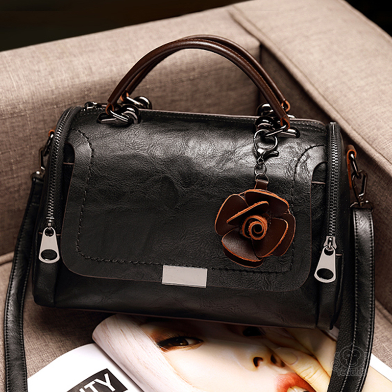 ヴィンテージ牛革ボストンバッグ