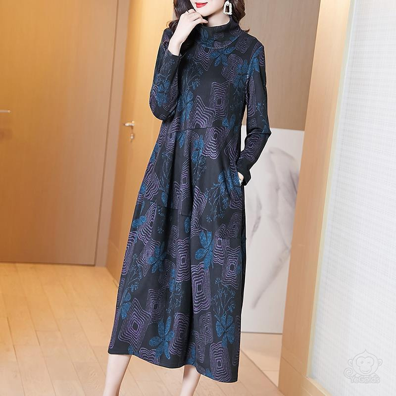 大人のロングワンピース