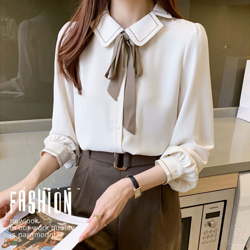 ドールカラーシフォンシャツ