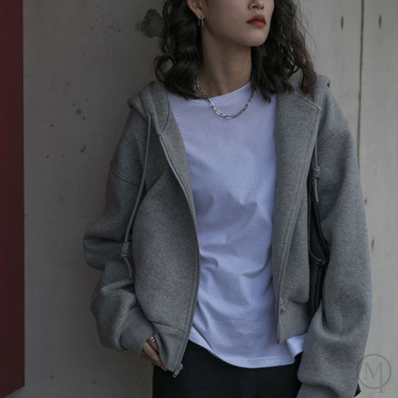 ルーズジッパーカーディガンセーター