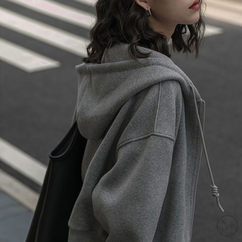 ルーズジッパーカーディガンセーター