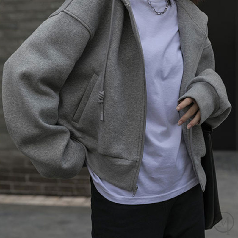 ルーズジッパーカーディガンセーター