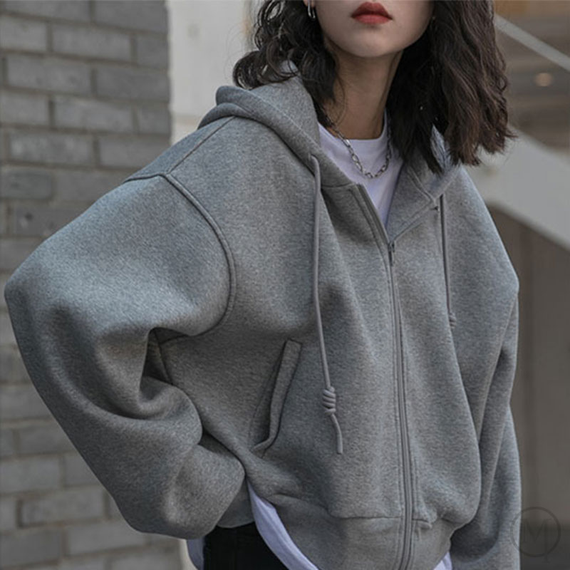 ルーズジッパーカーディガンセーター