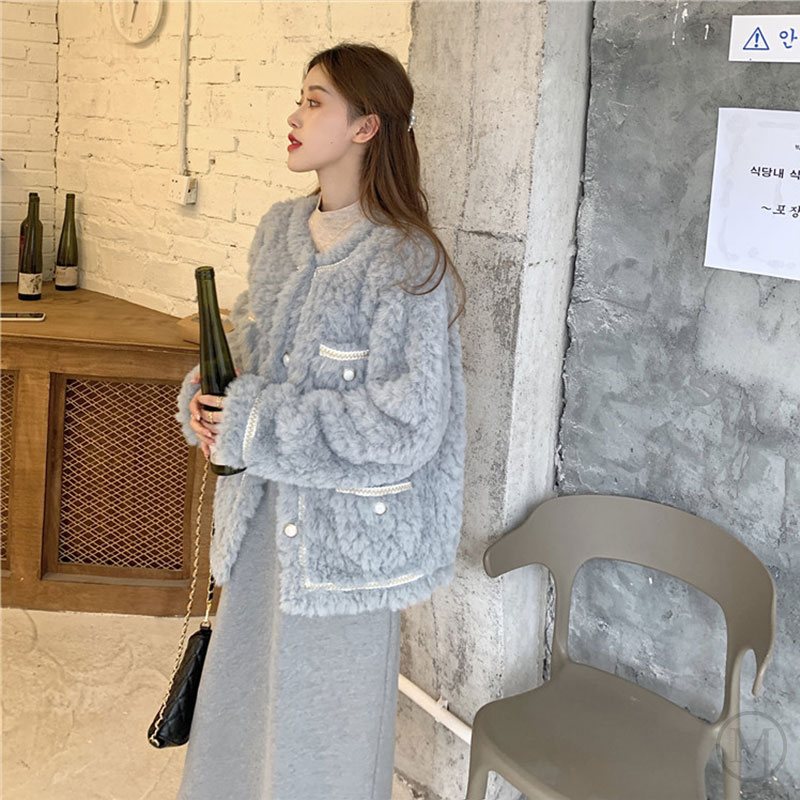 ラムウールニットカーディガン