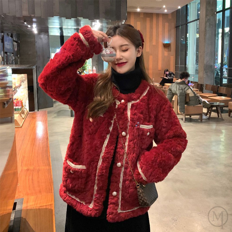 ラムウールニットカーディガン