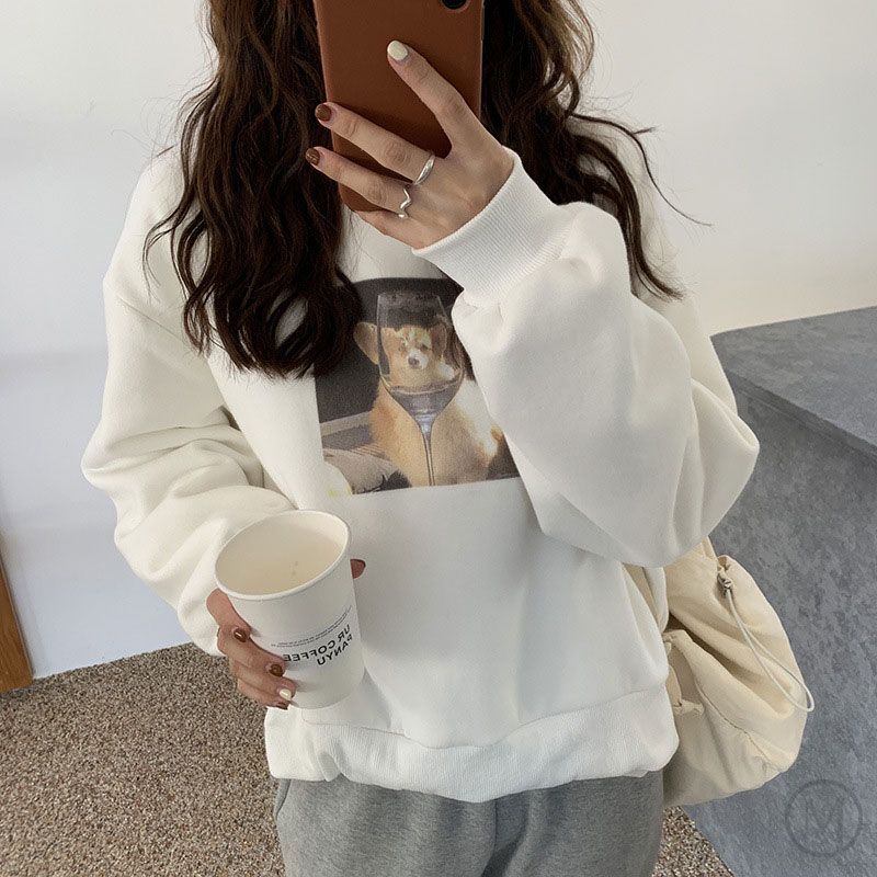 巾着ショートスウェットシャツ